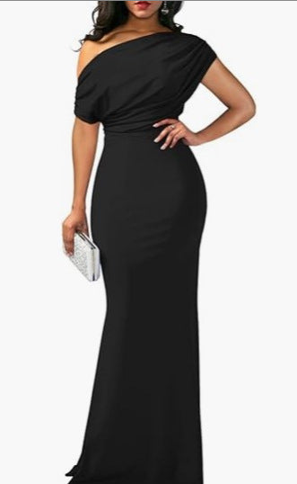 Women's French-style Elegant Off-the-shoulder High-grade Sense Dress