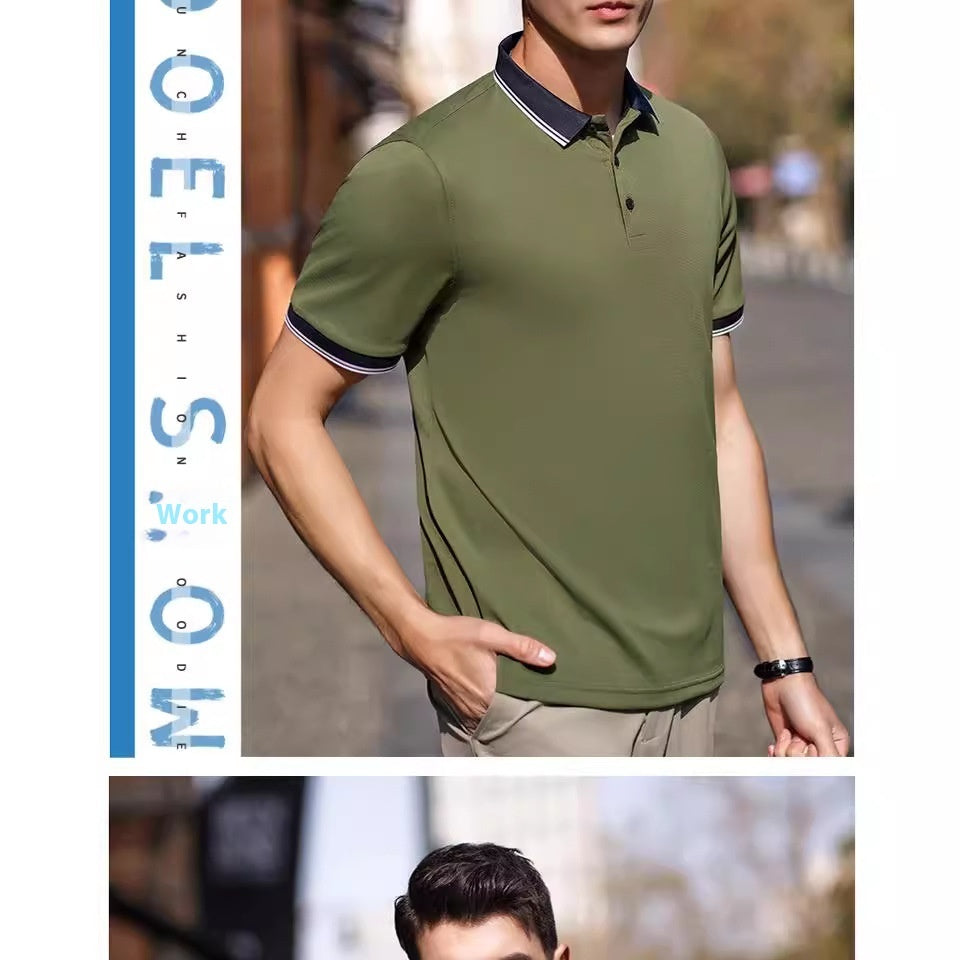 Business Polo Shirt Lapel Short Sleeve Corporate Cultural Clothing