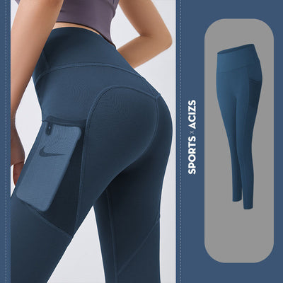 Yoga Pants Women With Pocket Leggings Sport Girl Gym Leggings Women Tummy Control Jogging Tights Female Fitness Pants - HJG