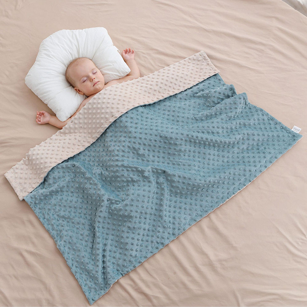 Baby Blanket For Girls Super Soft Double Layer With Dotted Backing Soft Baby Blanket With Dotted Backing Newborn Nursery Swaddling Blankets Infants Boys Girls Receiving Blanket For Toddler - HJG