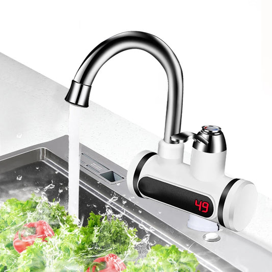 Kitchen Electric Water Tap  Water Heater Temperature Display Cold Heating Faucet Hot Water Faucet Heater - HJG