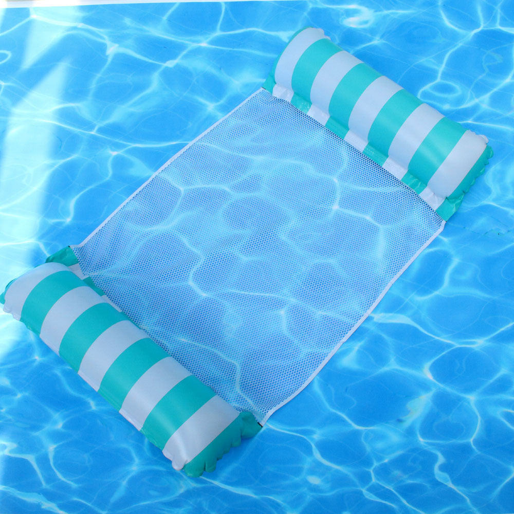 Swimming Pool Hanging Net Inflatable Floating Row Foldable Striped