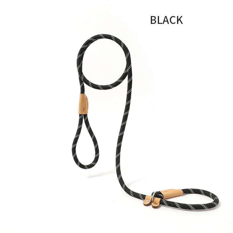 Dog Rope Pet Pulling Rope Puppy Strap Traction Rope Heavy Duty Belt Large Dog Leash Dog Collar Strap Dog Training Pet Harness Hands-Free Leash For Small Dogs Multicolor Pet Supplies - HJG