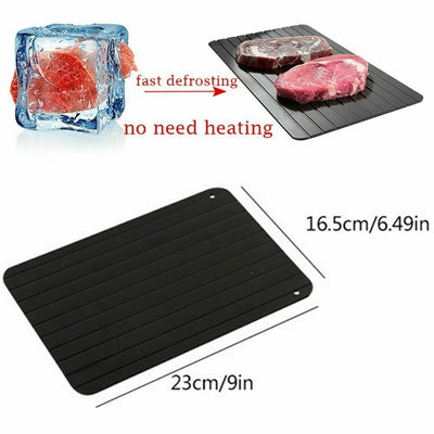 Fast Defrost Tray Fast Thaw Frozen Food Meat Fruit Quick Defrosting Plate Board Defrost Tray Thaw Master Kitchen Gadgets - HJG