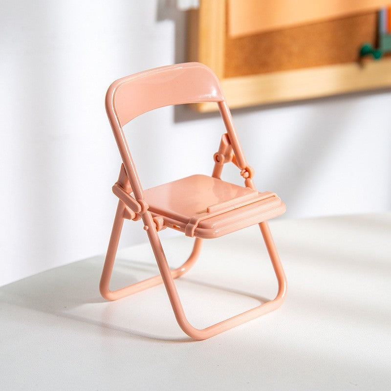 Creative Folding Small Chair Phone Holde