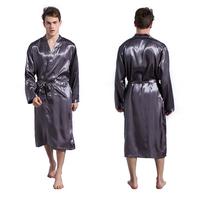 Men's Fashion Solid Color Robe Thin