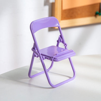 Creative Folding Small Chair Phone Holde