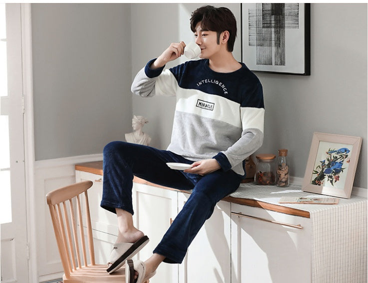 Comfortable Round Neck Warm Home Wear Casual Suit