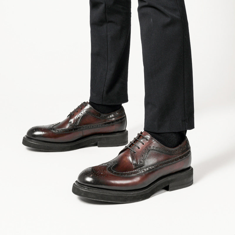 Business Casual Formal Wear Wear-resistant Leather Shoes