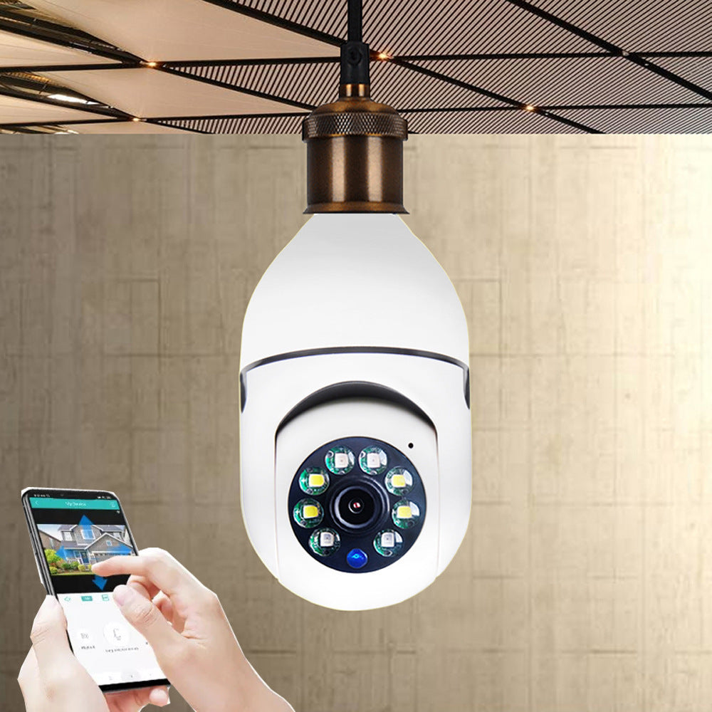 WiFi CAMERA 1080P Bulb 4X Zoom Camera E27 Home 5GWiFi Alarm Monitor - HJG