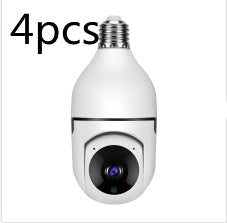 WiFi CAMERA 1080P Bulb 4X Zoom Camera E27 Home 5GWiFi Alarm Monitor - HJG