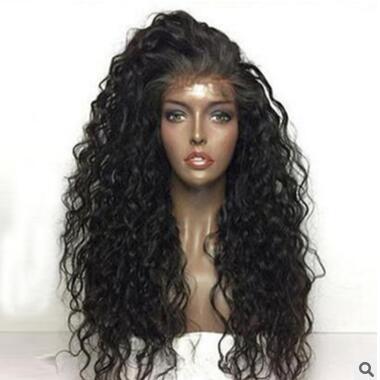New product explosion European and American fashion wig ladies front lace chemical fiber wig set