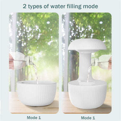 Anti-gravity Air Humidifier Mute Countercurrent Humidifier Levitating Water Drops Cool Mist Maker Fogger Relieve Fatigue - HJG