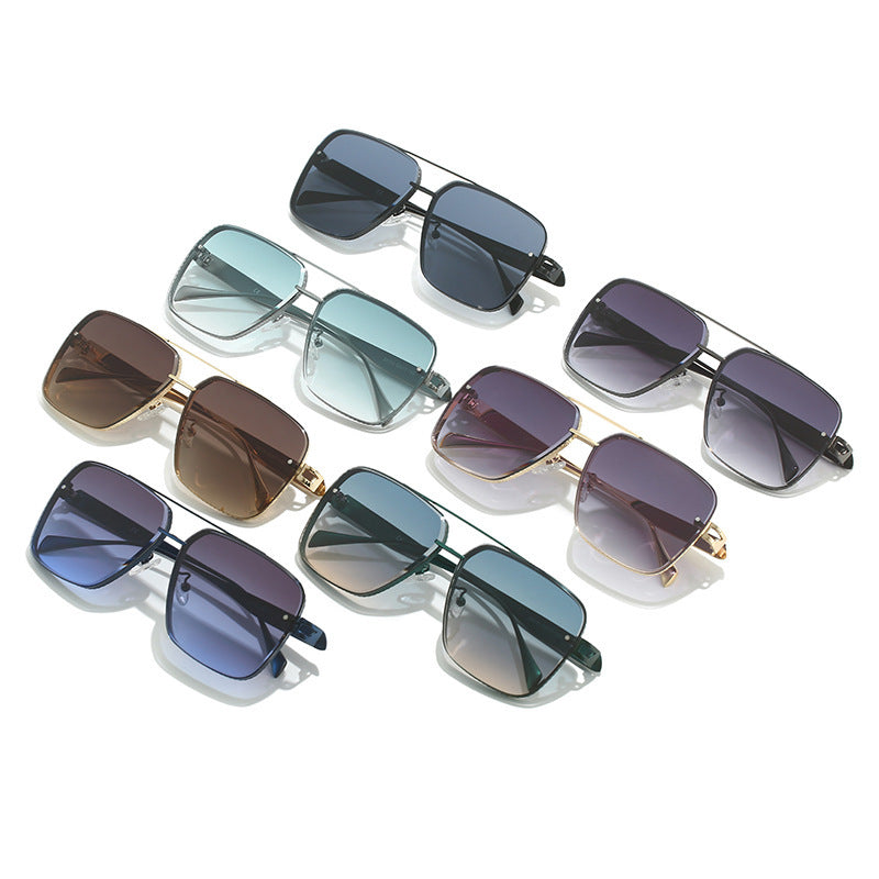 Men's Casual Fashion Metal Frame Sun Glasses - HJG