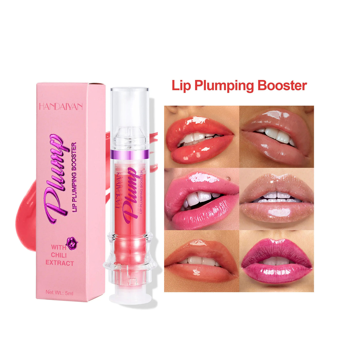 New Tube Lip Rich Lip Color Slightly Spicy Lip Honey Lip Glass Mirror Face Lip Mirror Liquid Lipstick - HJG