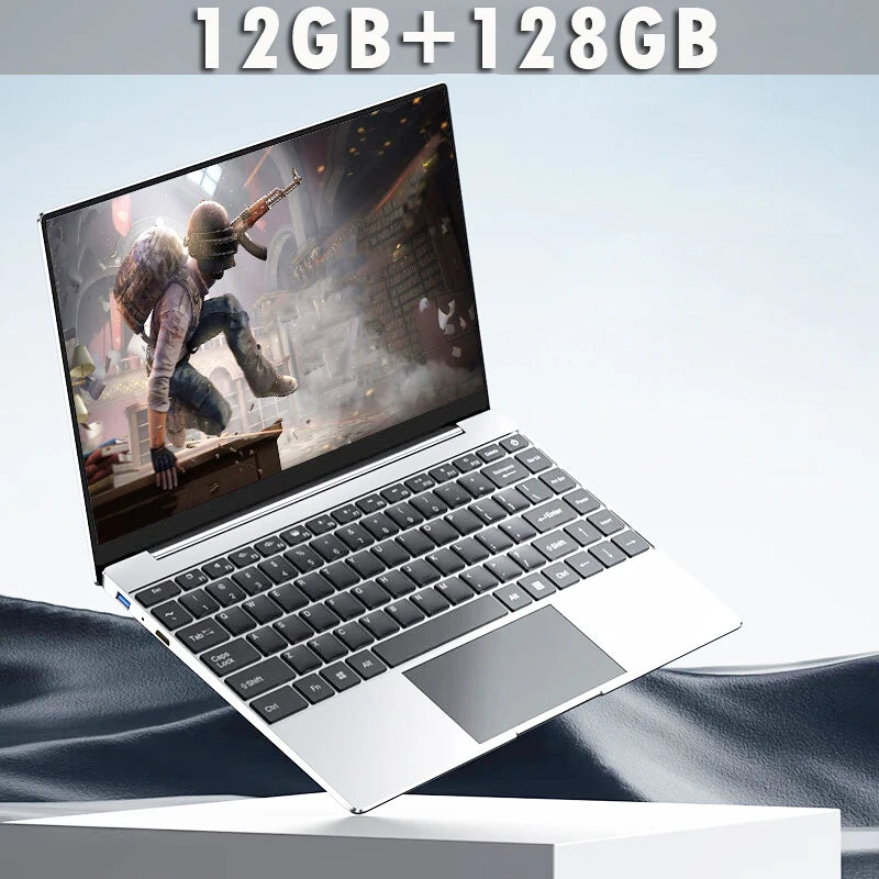 2024 Laptop Computer Windows 11 Notebook 14.1 Inch Intel Celeron J4025 12GB 512GB 1920*1080 Resolution Office Study PC computer