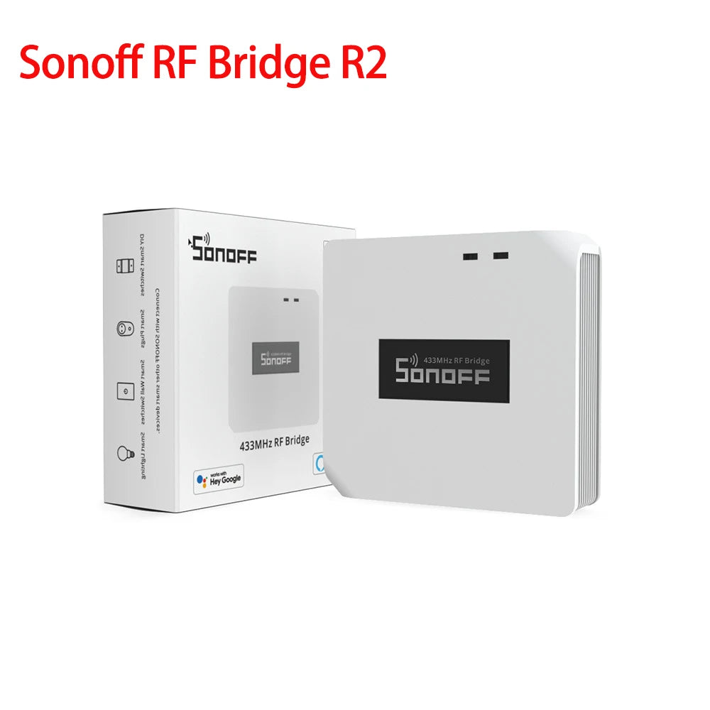 Sonoff RF Bridge R2 433 RF Converter to Wifi Smart Home Module Remote Control RF Gateway Bridge Hub Via eWelink Alexa Google