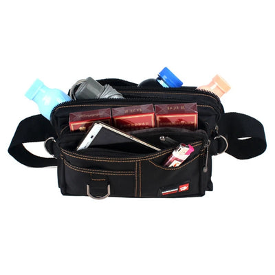 New Fashion Men's Bag High Quality Zipper Shoulder bag Fanny Pack Money Belt Waist Pouch Oxford Casual Male Travel Wallet Purse