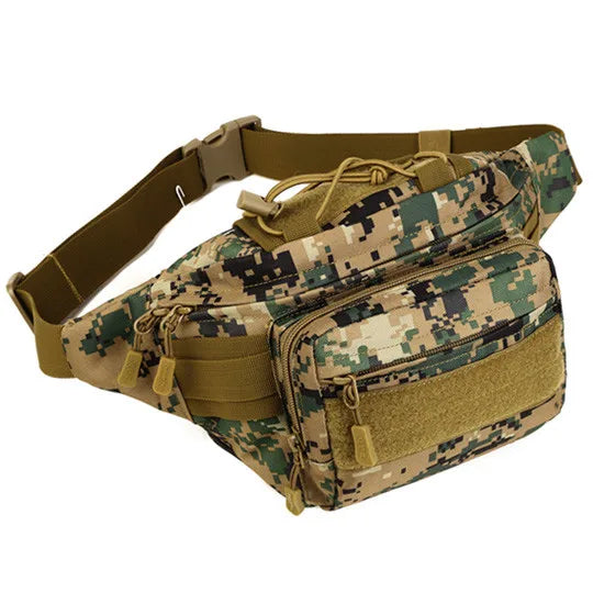 Women Men Military Tactics Waist Pack Bag Waterproof Nylon Waist Bag Fanny Pack Military Equipment Molle Bag S46