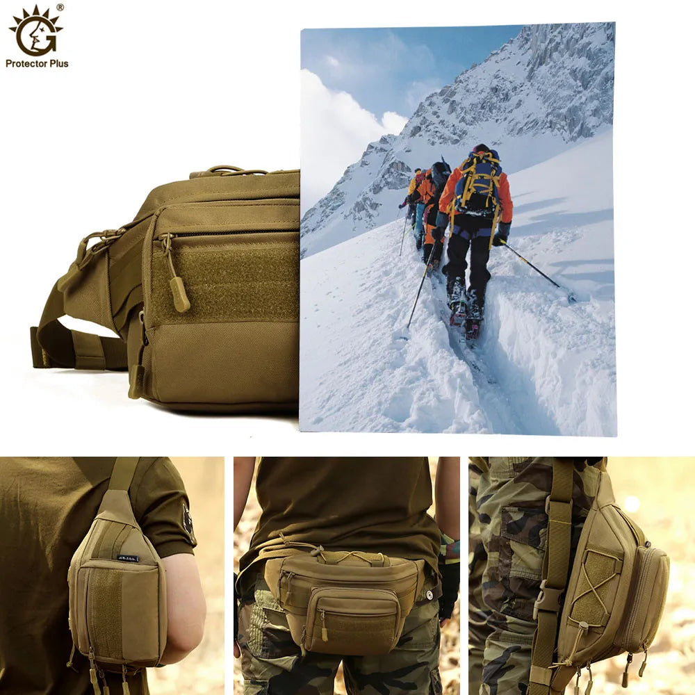 Women Men Military Tactics Waist Pack Bag Waterproof Nylon Waist Bag Fanny Pack Military Equipment Molle Bag S46