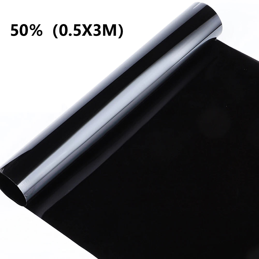 3M*50cm Black Car Window Foils Tint Tinting Film Roll Auto Home Window Glass Restroom Summer Solar UV Protector Sticker Films