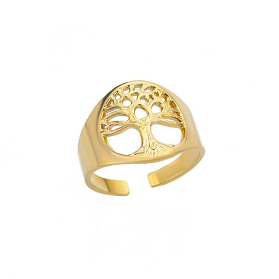 Stainless Steel Geometric Open Ring