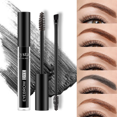 Makeup Liquid Eyebrow Cream Double-headed Eyebrow Brush Wild Natural Long Lasting Shaping Waterproof And Sweat-proof