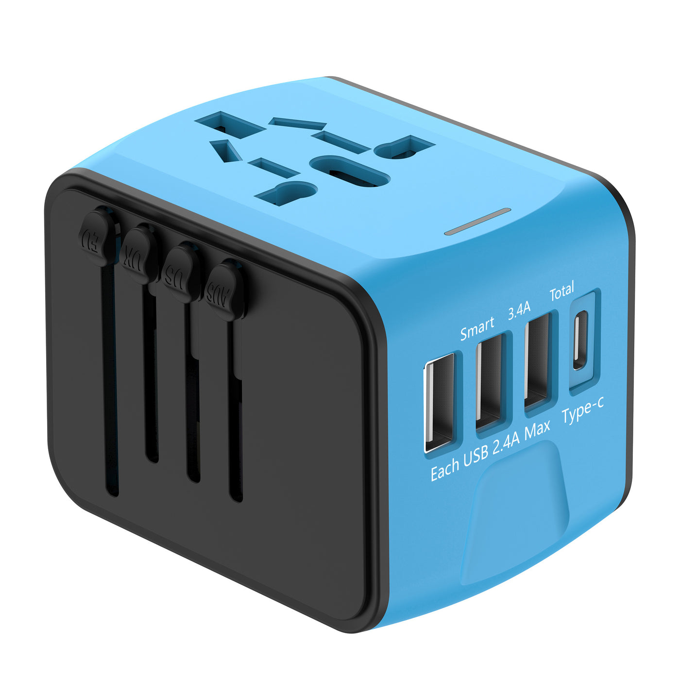 Multifunctional Travel Charger Multinational Generic Socket