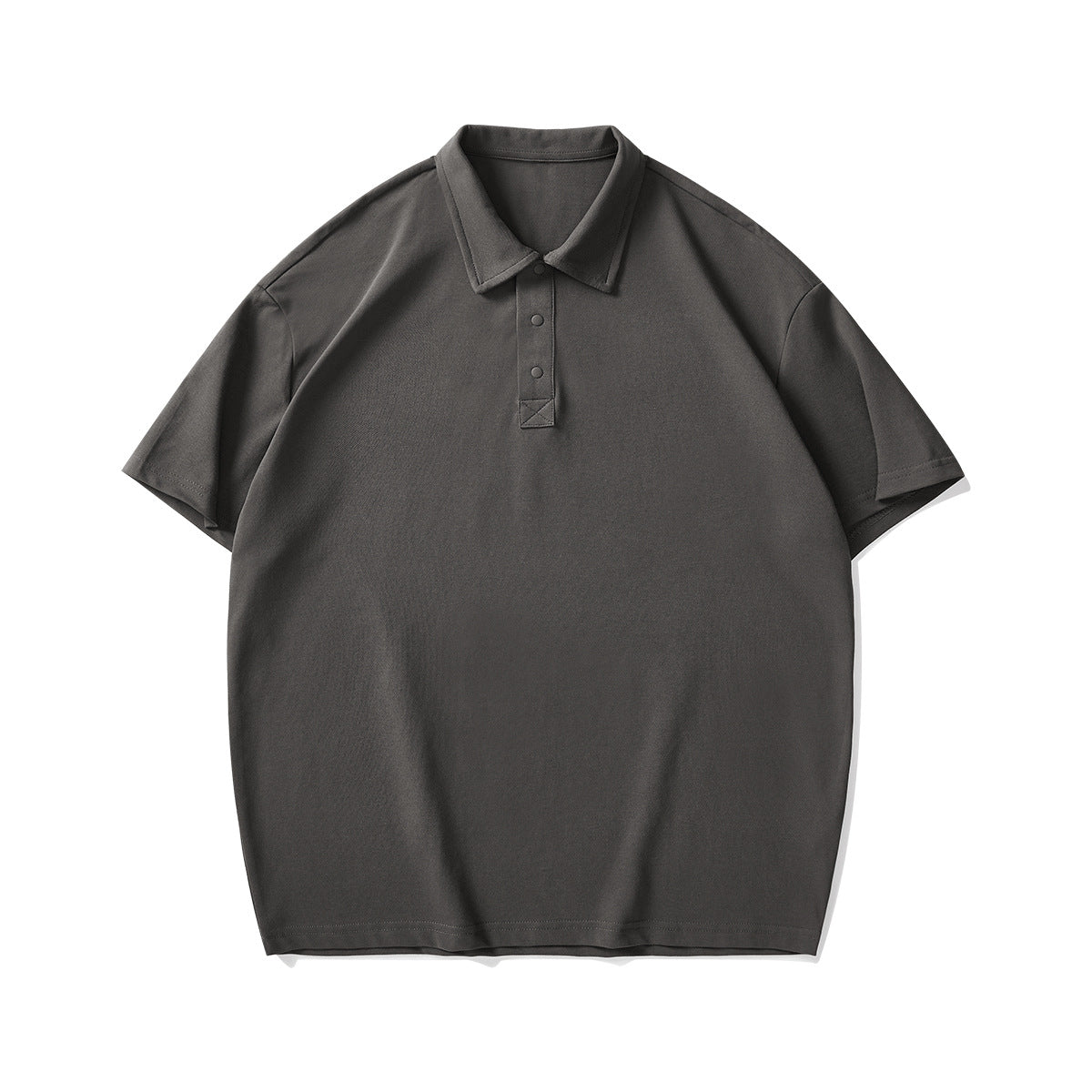 210g Pearl Cotton Basic Solid Color Polo Shirt