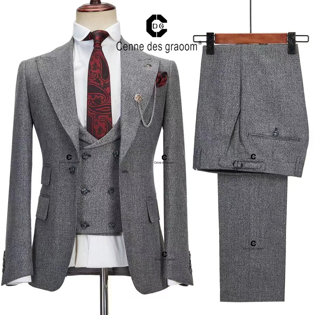 Dress Suit Men's Best Man Wedding Esmoquin