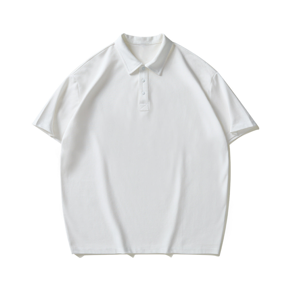 210g Pearl Cotton Basic Solid Color Polo Shirt