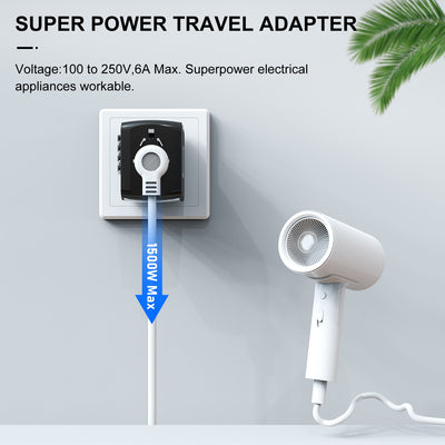 Multifunctional Travel Charger Multinational Generic Socket