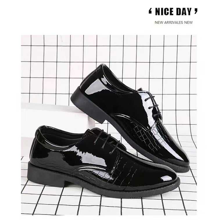 Autumn Men's Leather Shoes Business Formal Wear British Casual