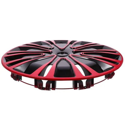 Hubcap 15 Inch Red Black Hubcaps Wheel Covers Car Wheel Case Hubcap Wheel Skin Cover Vehicle Hub Cover Car Wheel Wall Decor Car