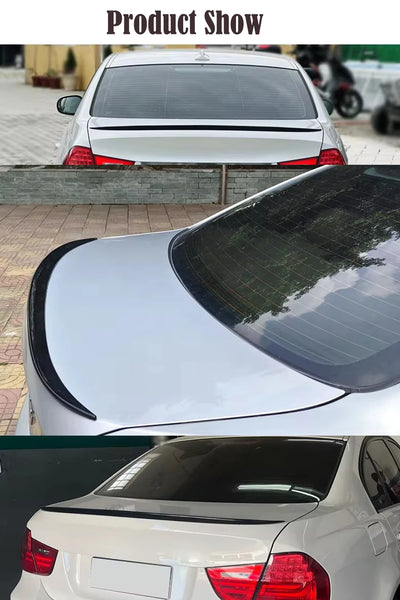 1.2m Car Rear Trunk Spoiler Lip Universal Roof Tail Wing Lip Fit For Benz Audi A3 BMW E90 E46 Car Racing Sedan Accessory