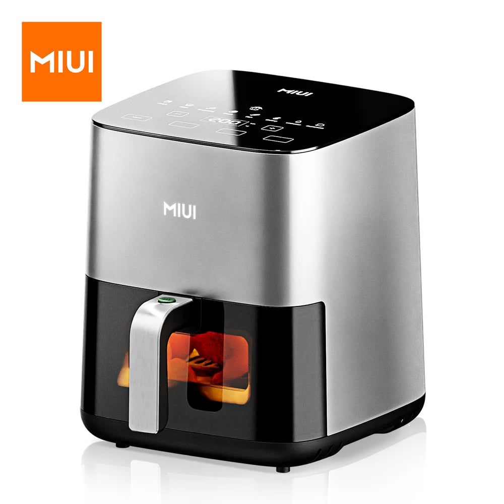 MIUI Air Fryer 5L, Electric Hot Fryer Oven Oilless Cooker with Touch Control & Nonstick Basket & Visible Window, Family Size