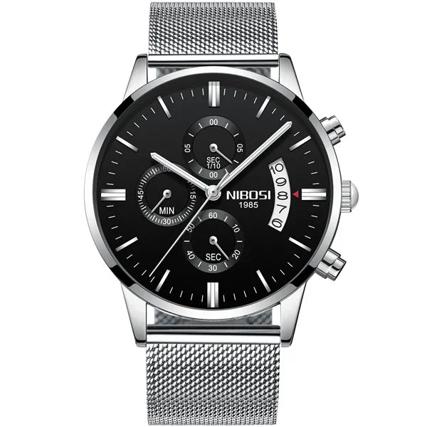 NIBOSI Relogio Masculino Men Watches Luxury Famous Top Brand Men's Fashion Casual Dress Watch Military Quartz Wristwatches Saat