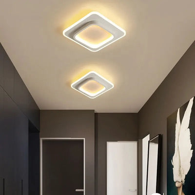 1 PC Modern LED Ceiling Light Tri-Color Dimming AC220V Surface Mount Suitable for Bedroom Hallway Living Room Pendant Light