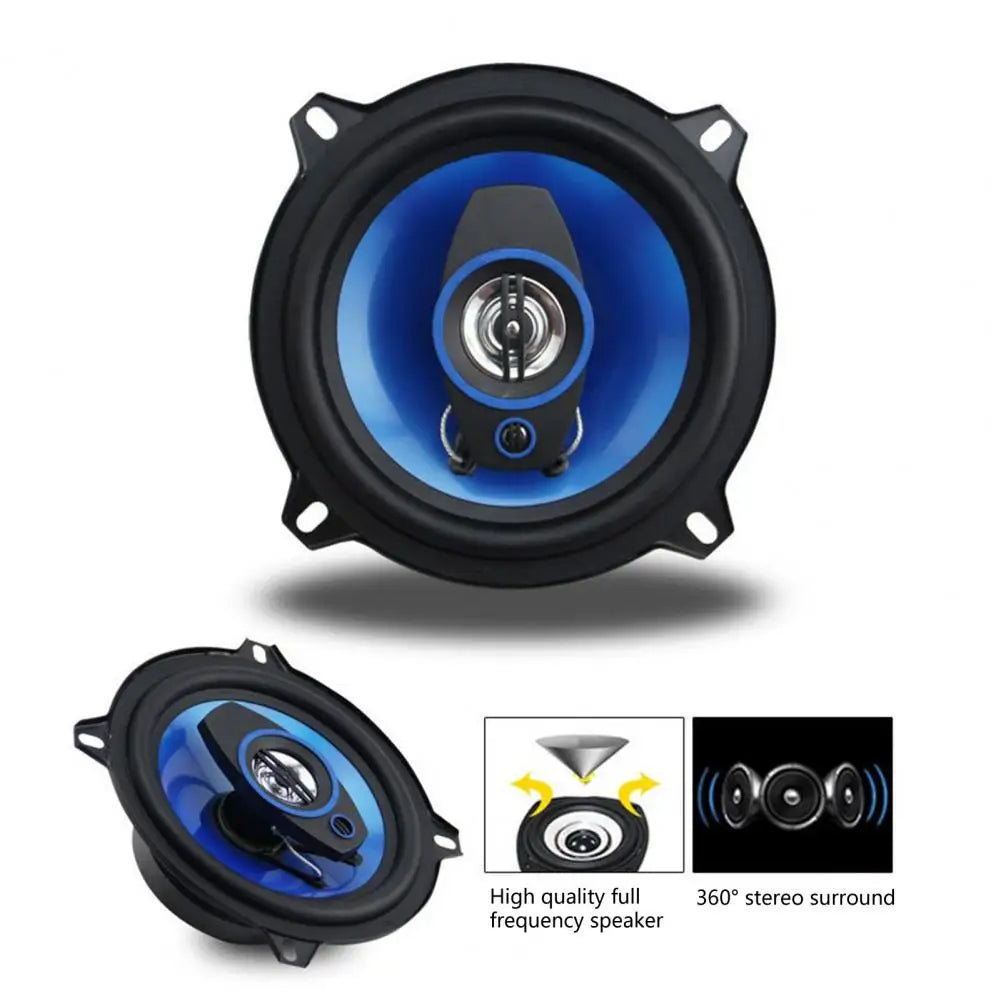 2Pcs Sturdy Car Subwoofer  HiFi Eco-friendly Car Audio Speaker  4 Inch Car Noise Cancelling Coaxial Horn