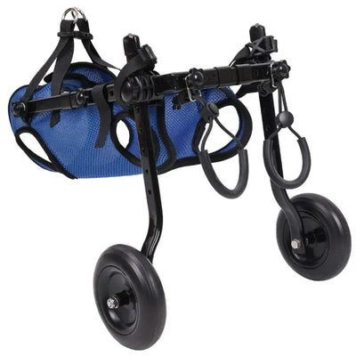 Walking Wheels Pet Walk Booster Light Durable Dog Wheelchair Cart Adjustable Blue Pet Hind Legs Bracket Disability Dog