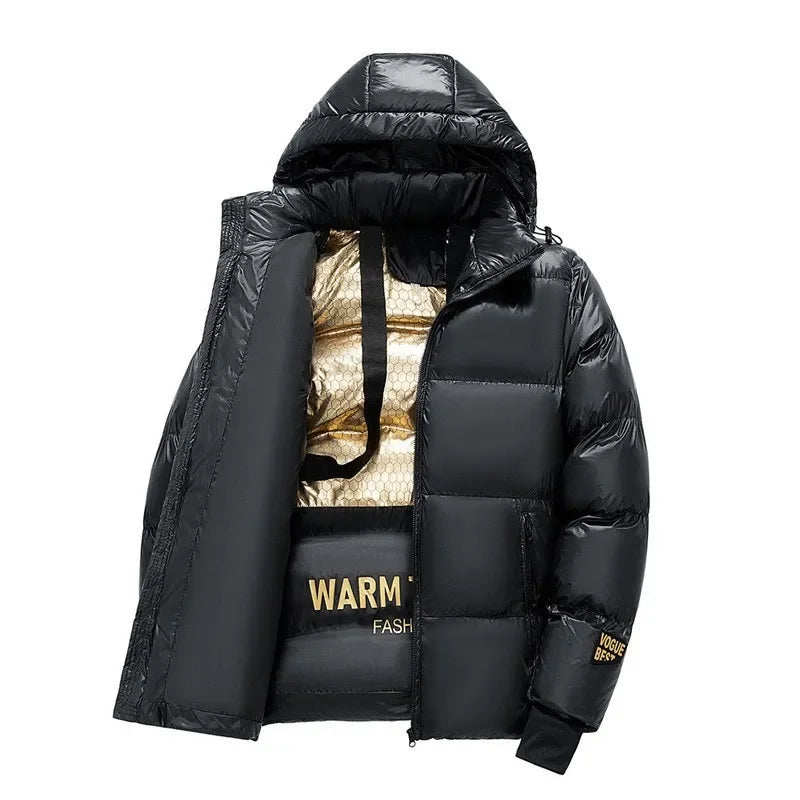 Wintercotton Coat Men Women Hooded Puffer Jacket Hooded Waterproof Warm Casual Style Stone Charcoal Black Padded Jacket