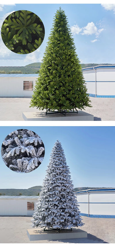 New Christmas tree 3/4/5/6 meters Christmas single pole big tree shopping mall ornament