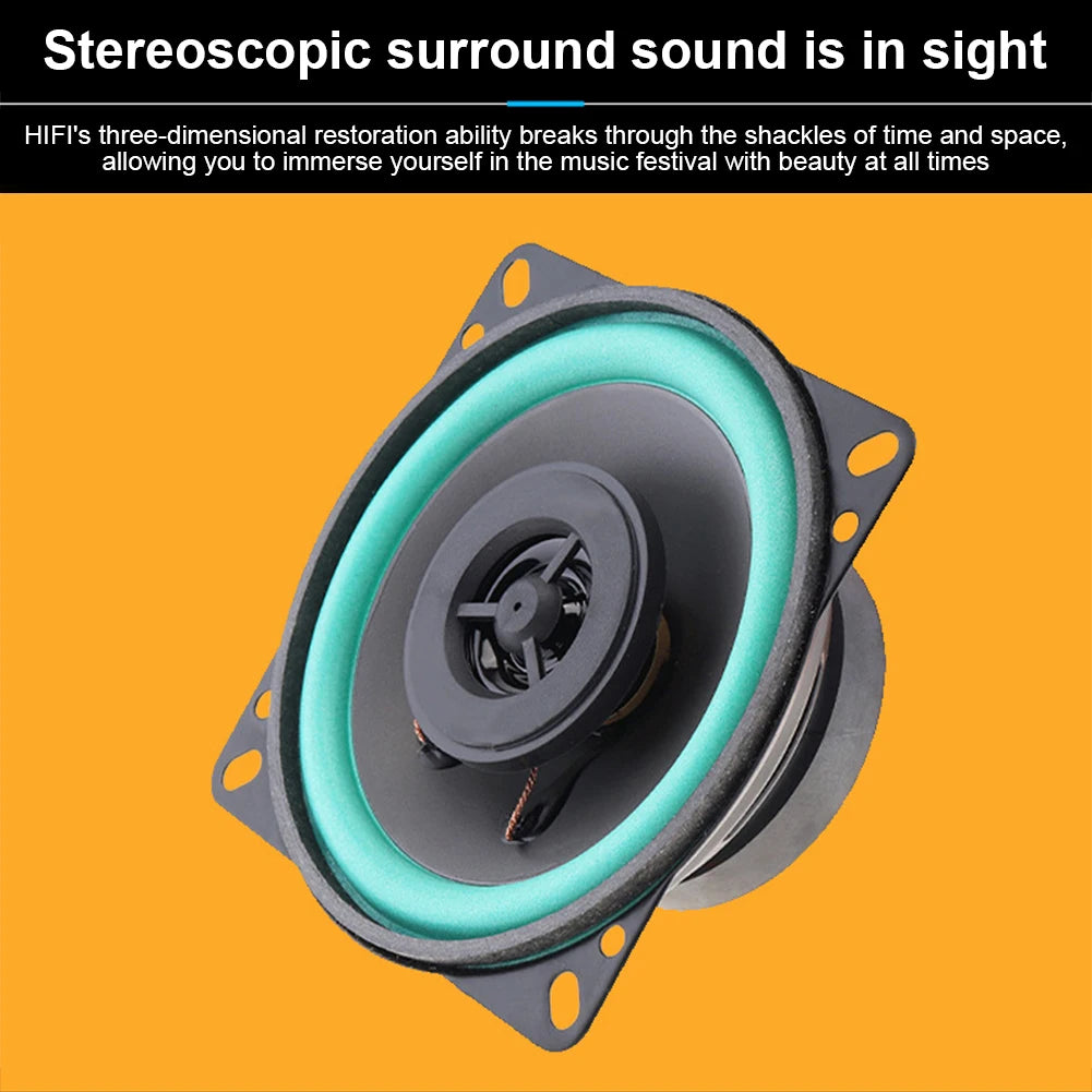 4/5/6.5-inch Car Speakers 100W/160W Max Universal HiFi Coaxial Subwoofer Car Audio Music Stereo Full Frequency Car Speakers