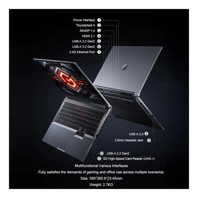 XIAOMI Redmi G Pro 2024 Gaming Laptop NVIDIA Geforce RTX 4060 Intel Core i9-14900HX 16"Inch RAM 16GB SSD 1TB 2.5K 240Hz Gamer PC