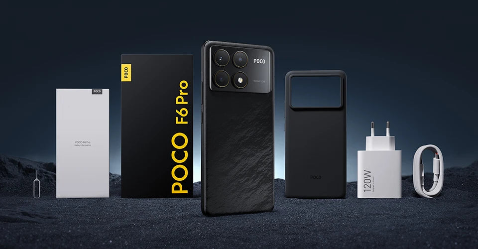 POCO F6 Pro 5G Global Version Smartphone Snapdragon® 8 Gen 2 120W HyperCharge WQHD+120Hz Flow AMOLED Display NFC