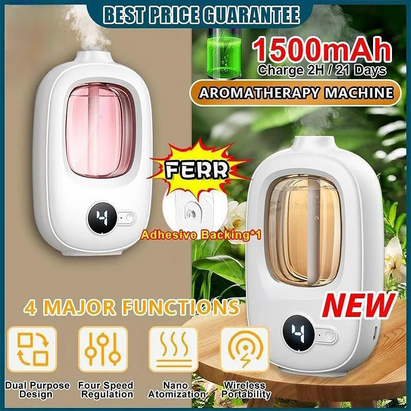 Automatic aromatherapy device toilet home air freshener aromatherapy machine essential oil diffuser rechargeable humidifier