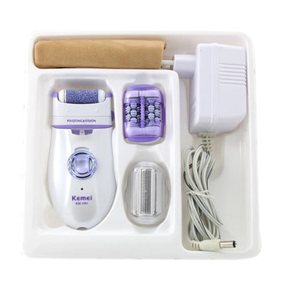 KM-1981 Women Epilator Electric Female Face Hair Removal Lady Shaver Bikini Trimmer Body Depilatory Leg Rechargeable Depilation