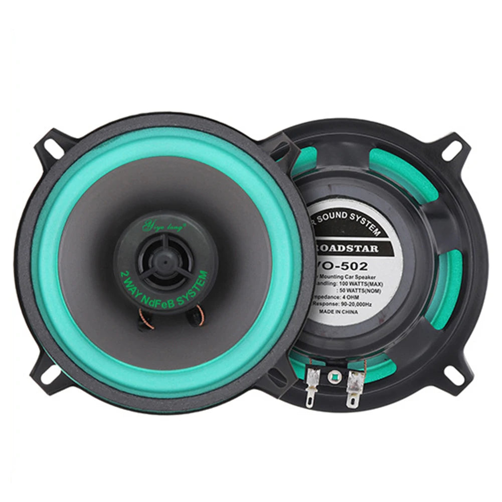 4/5/6.5-inch Car Speakers 100W/160W Max Universal HiFi Coaxial Subwoofer Car Audio Music Stereo Full Frequency Car Speakers