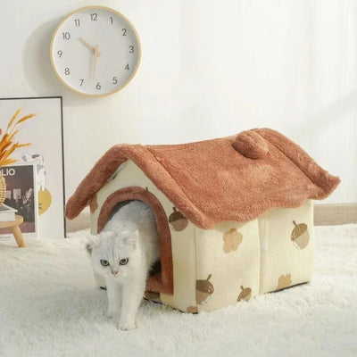 Popular Four Seasons Universal Cat and Dog Nest House Removable and Washable Small Dog Teddy Pet Bedding Supplies