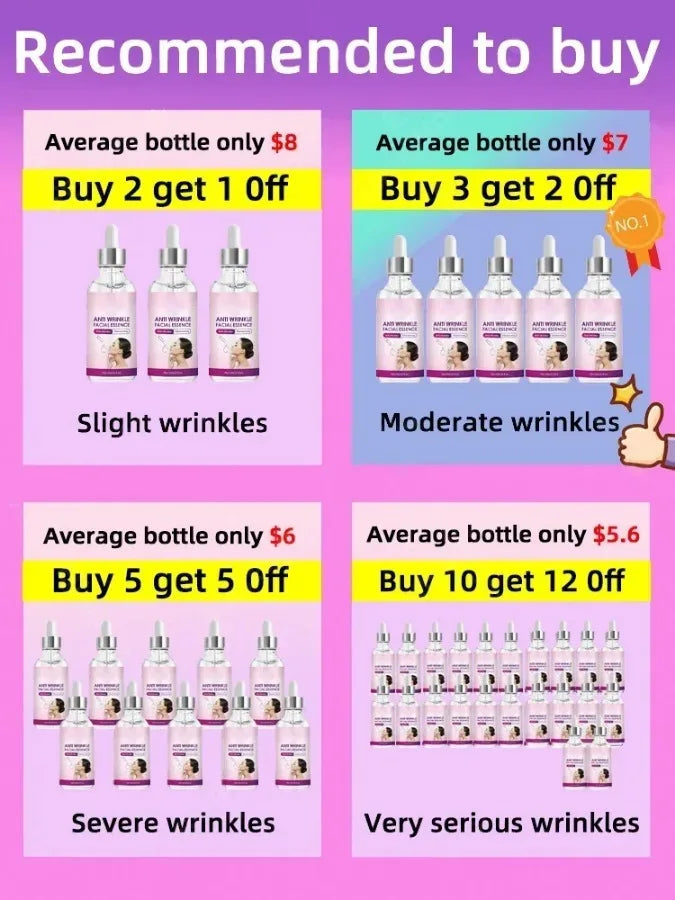 Reliable Anti Wrinkle Aging Effect Remove Facial Wrinkles Serum Remover Dark Spot Fade Melanin Anti Wrinkle Facial Serum